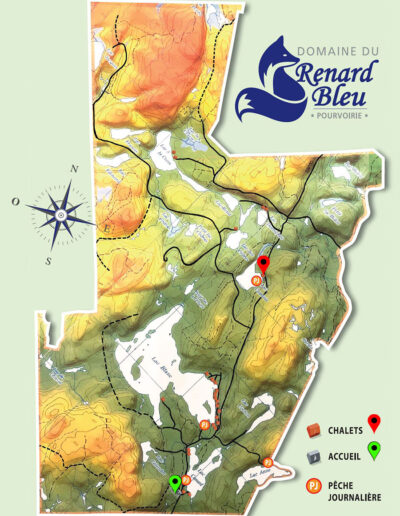 Domaine du Renard Bleu - Lac Comtois - Chalet Corbeau